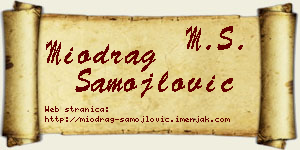 Miodrag Samojlović vizit kartica
